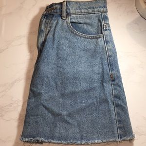 Blue Crosby Denim Skirt - Brandy Melville